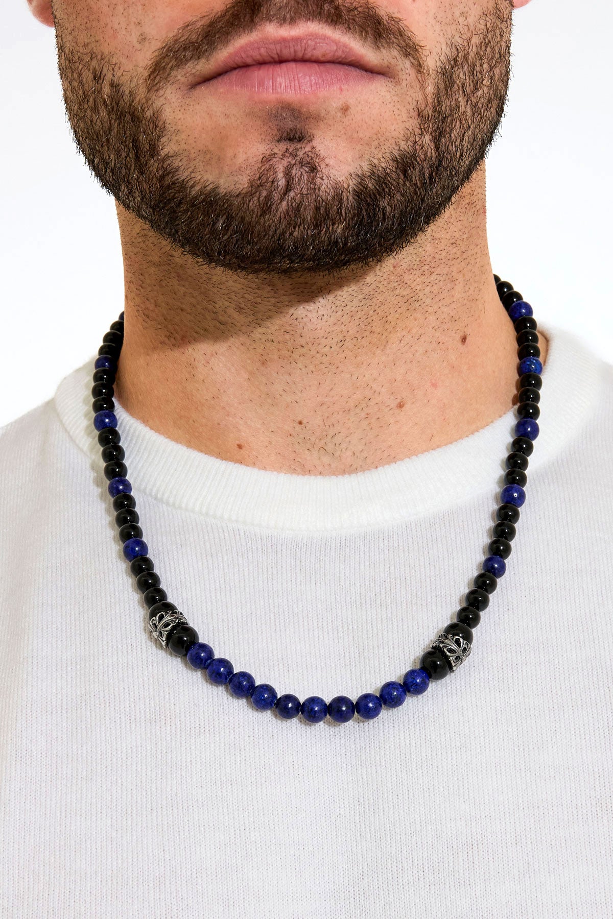 Men's necklace beads