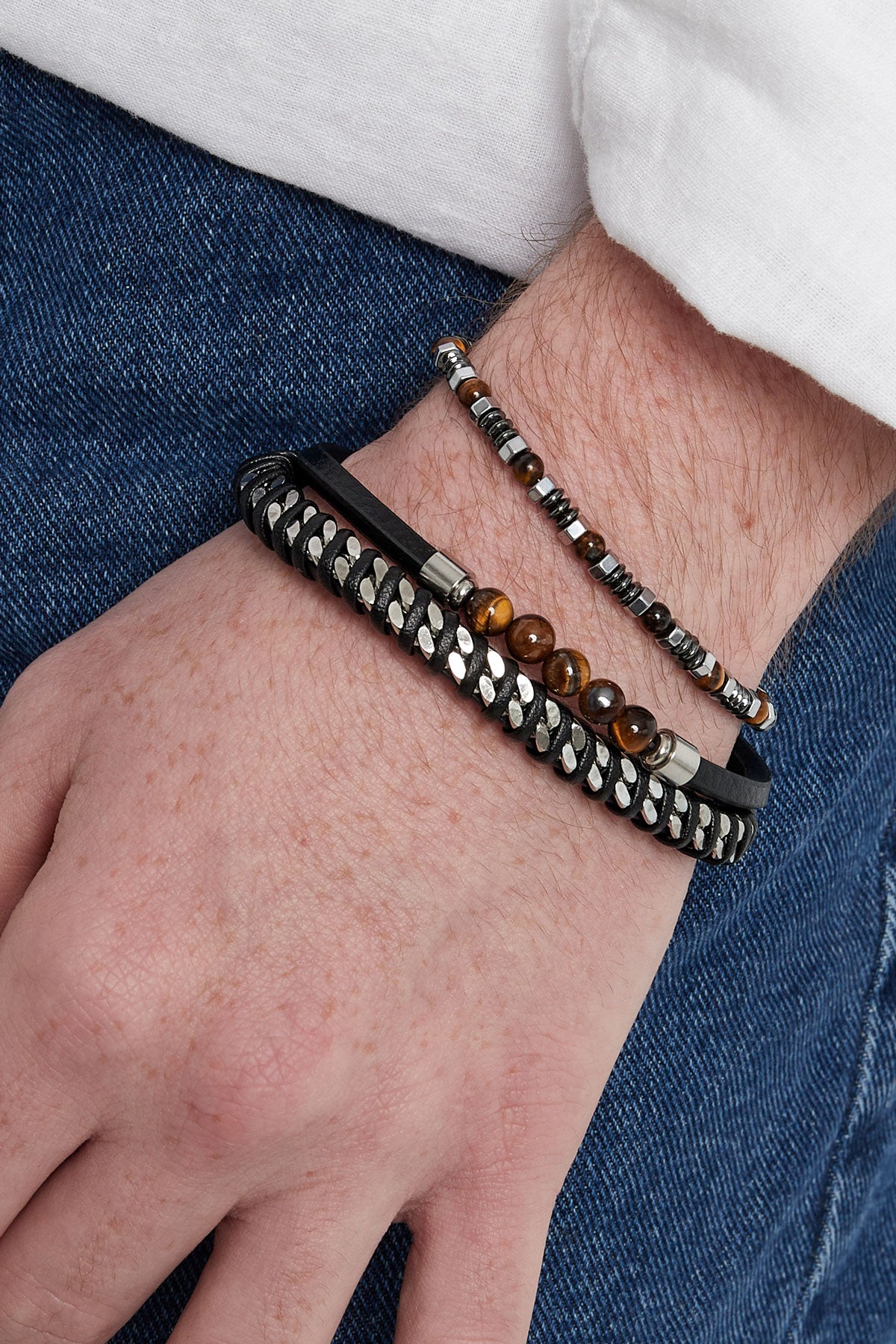 Simple Men's Bracelet Beads