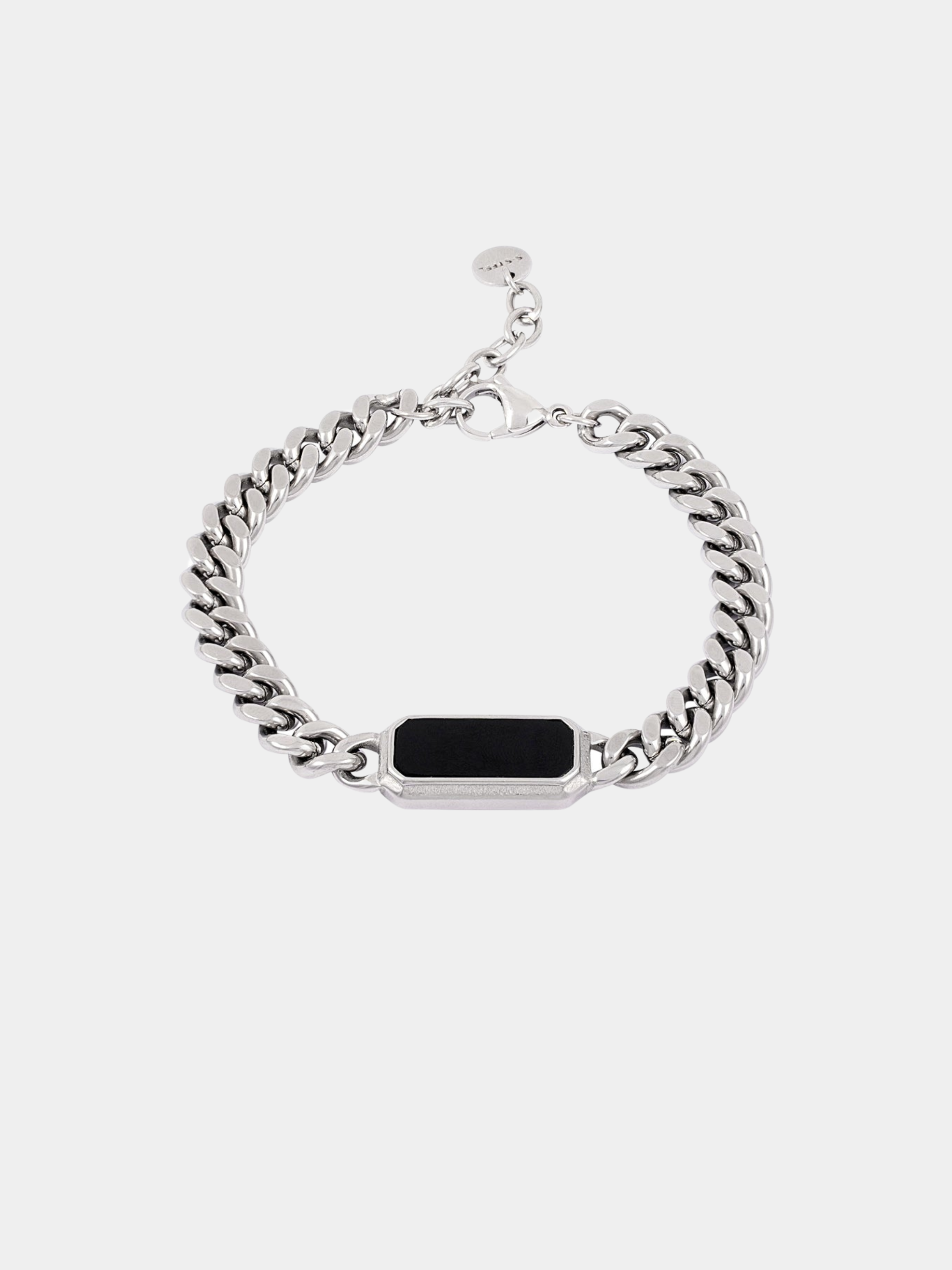 Link Bracelet - Black Stone