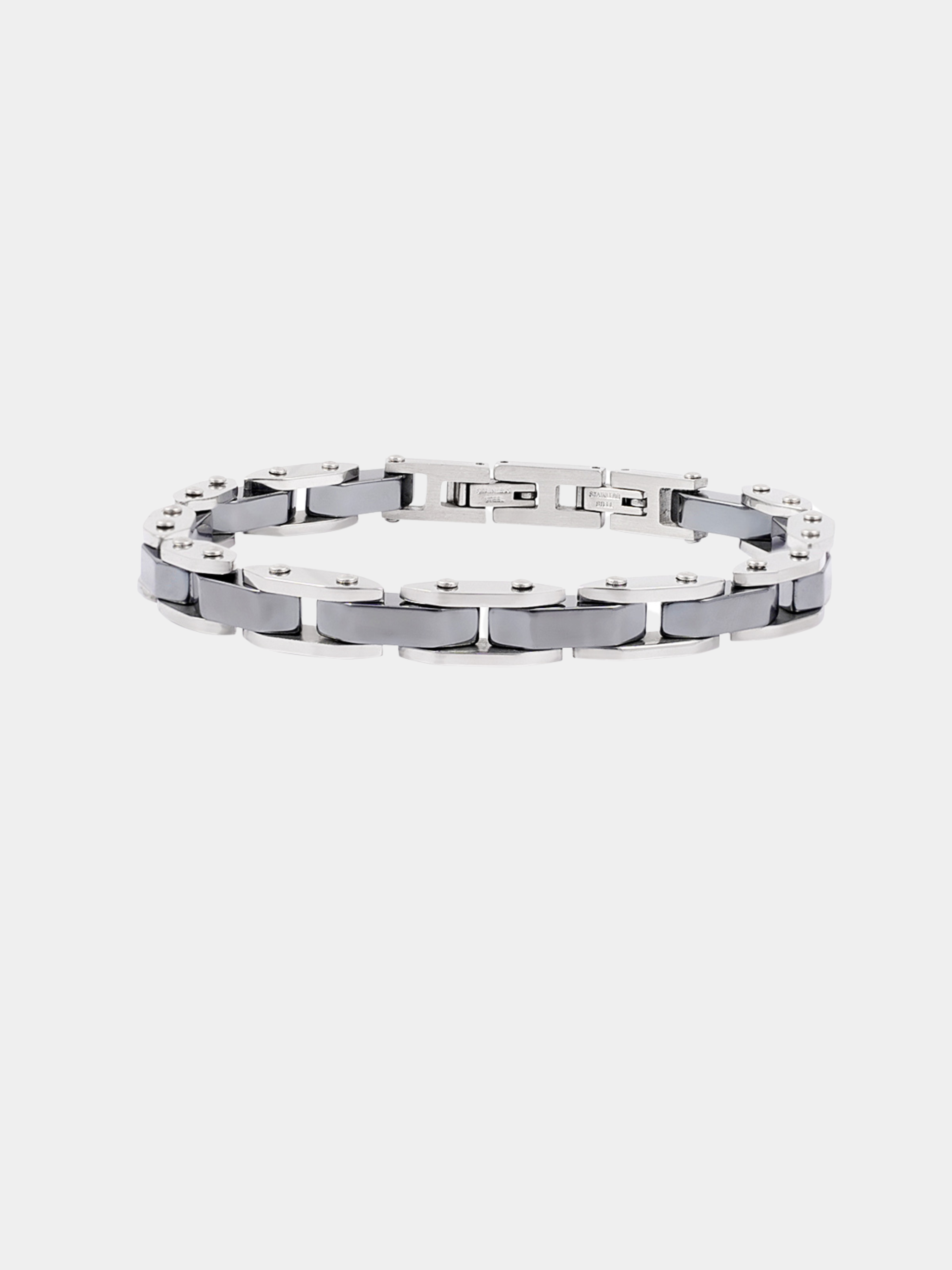 Double Chained Men's Bracelet - Silver