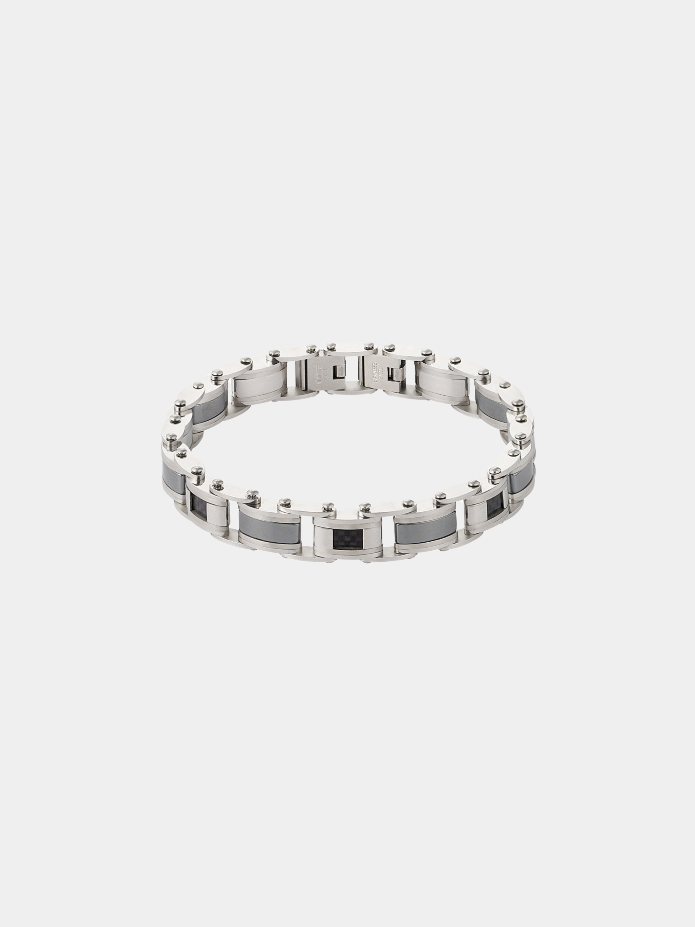 Coarsely Linked Men's Bracelet Classy - Silver